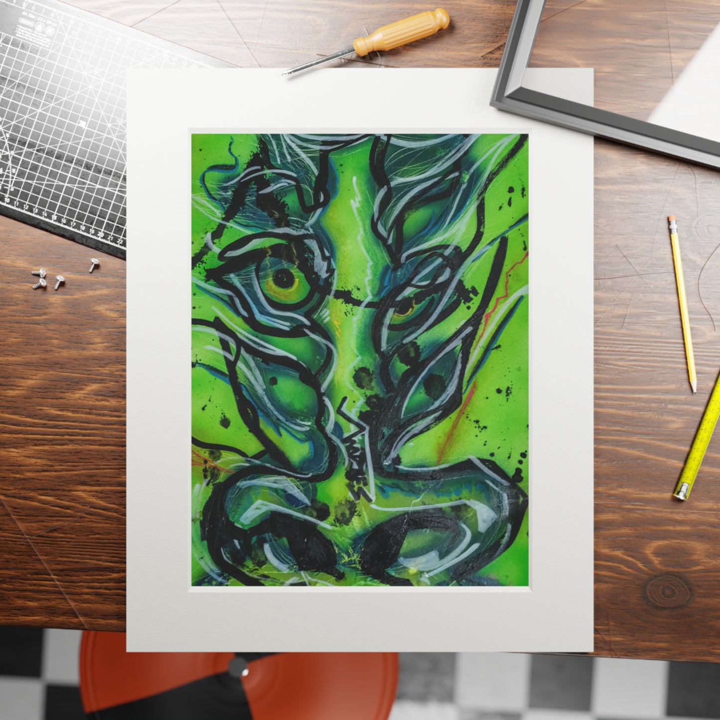 ACARRi Fine Art Prints - Green Boar
