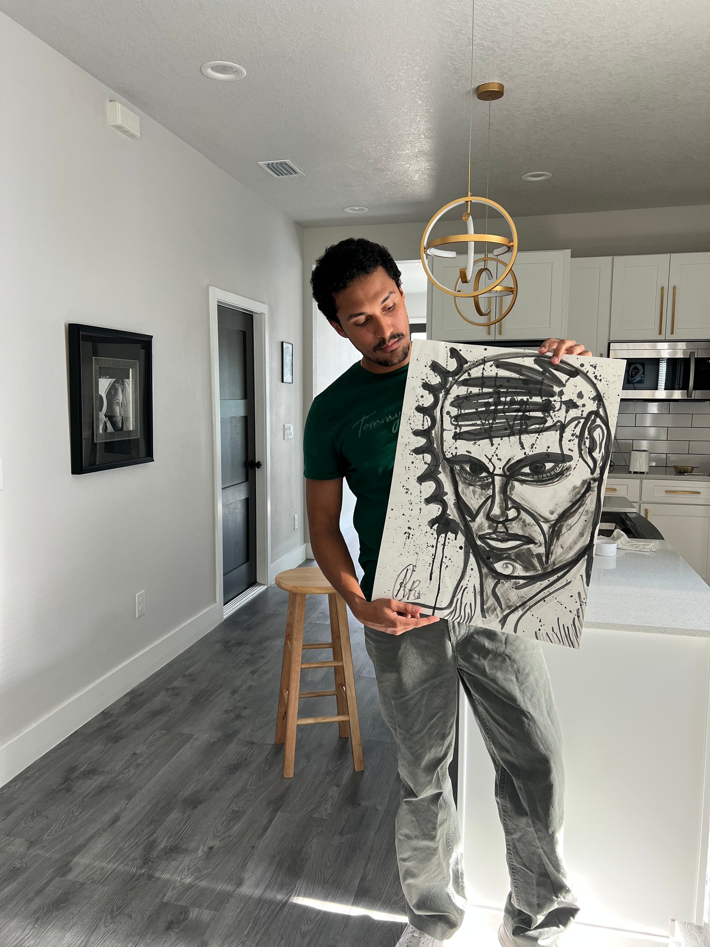 "Heavy" Original Ink Piece by Andres Carrillo