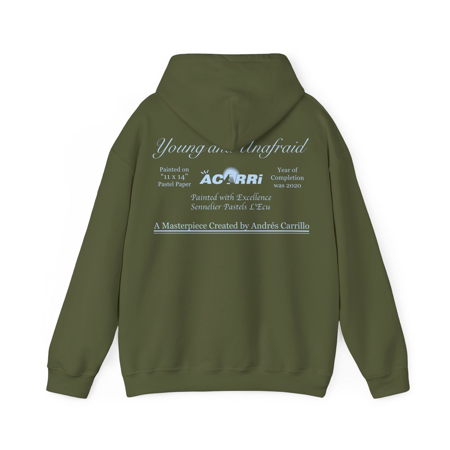 Limited Edition Walking Art "Young and Unafraid" Hoodie by Andres Carrillo