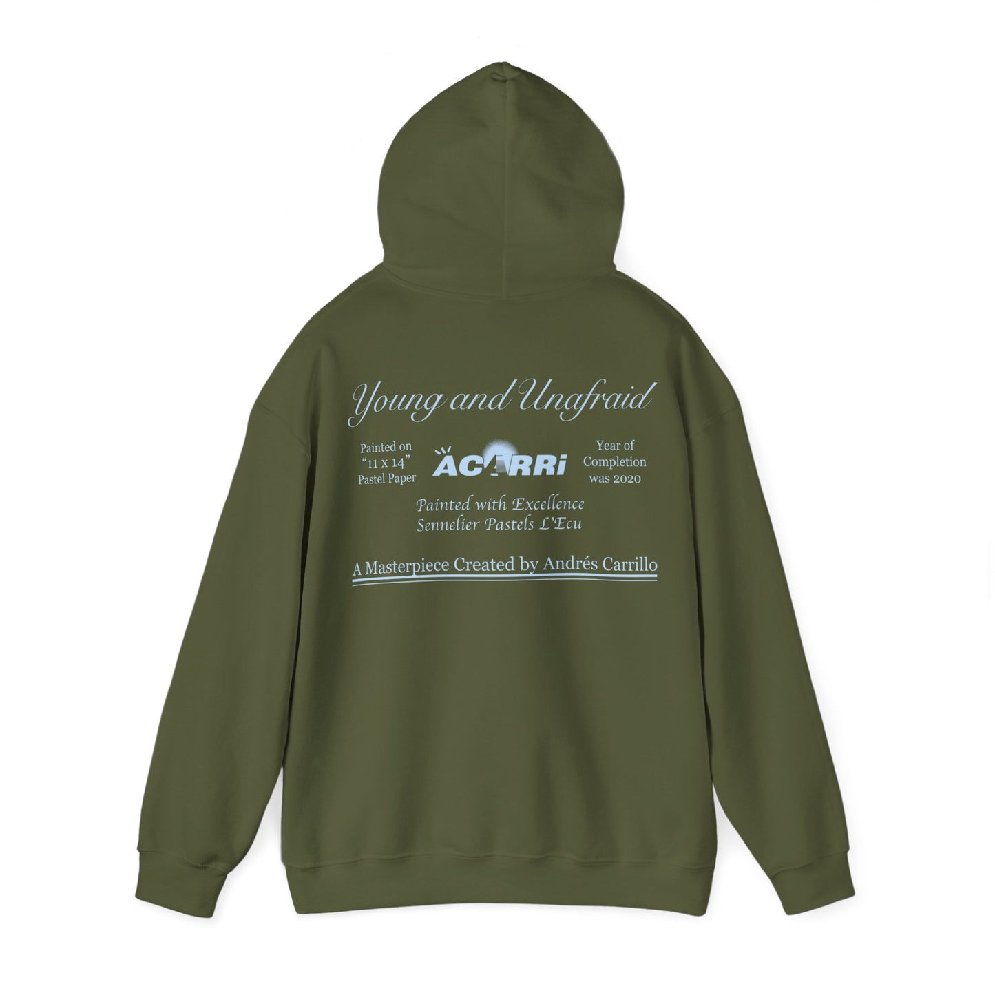 Limited Edition Walking Art "Young and Unafraid" Hoodie by Andres Carrillo