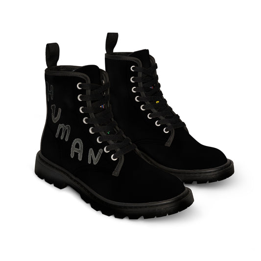Human Forever Men's Canvas Boots in Black
