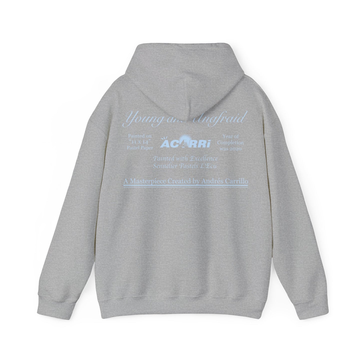 Limited Edition Walking Art "Young and Unafraid" Hoodie by Andres Carrillo