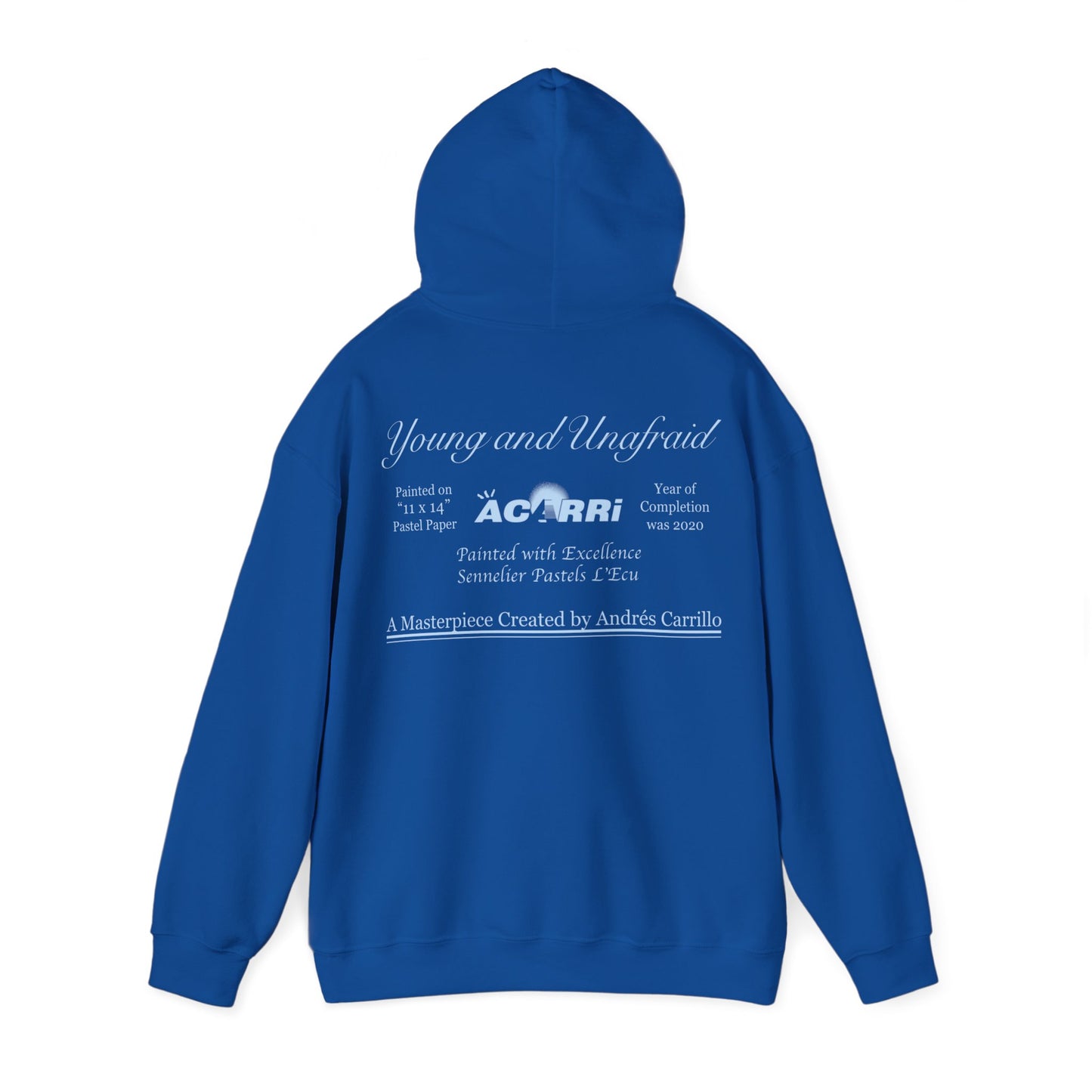 Limited Edition Walking Art "Young and Unafraid" Hoodie by Andres Carrillo