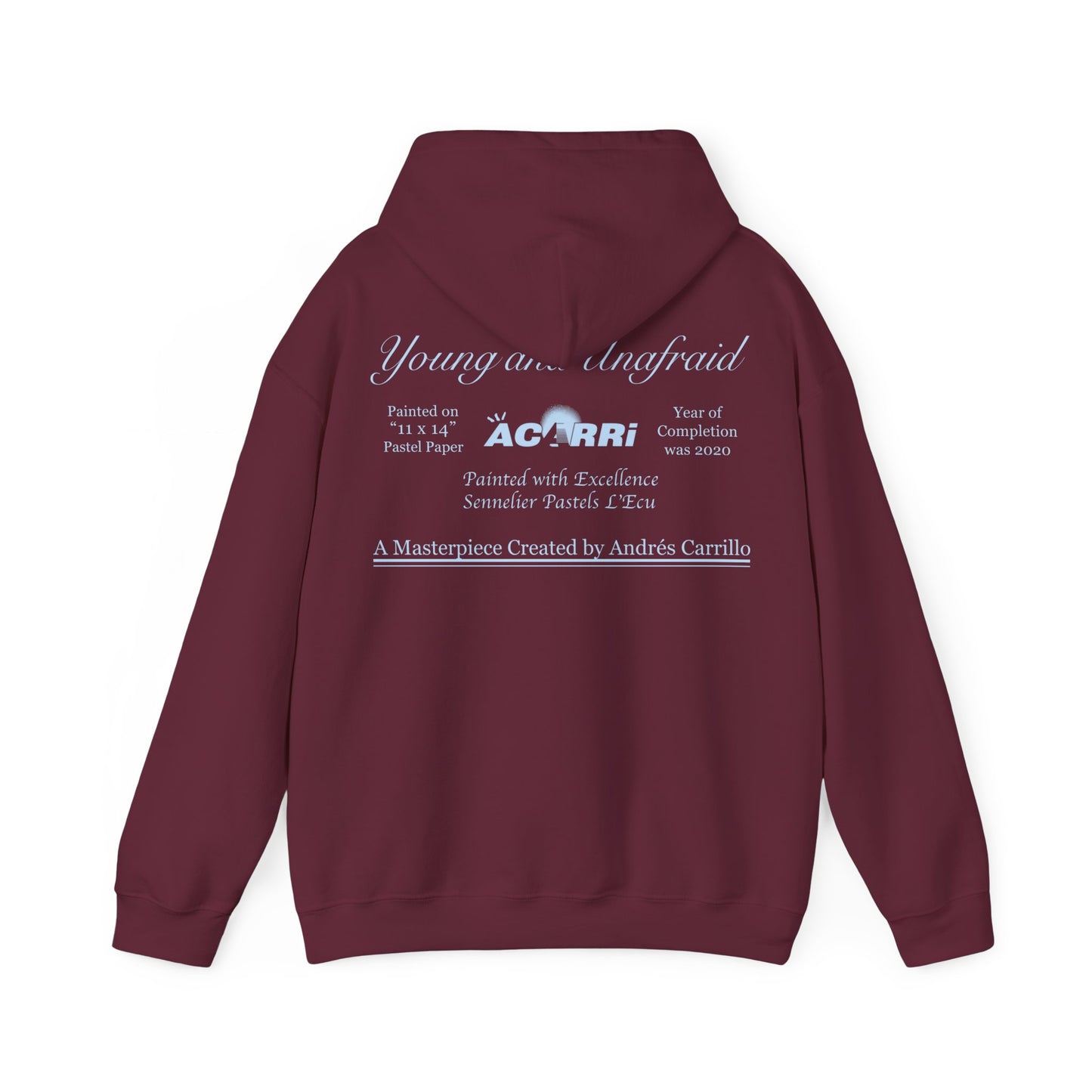 Limited Edition Walking Art "Young and Unafraid" Hoodie by Andres Carrillo
