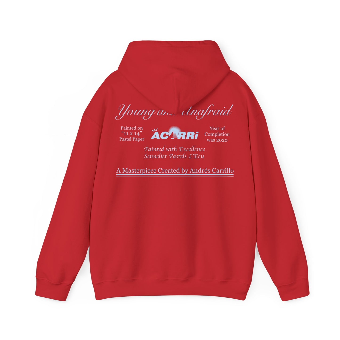 Limited Edition Walking Art "Young and Unafraid" Hoodie by Andres Carrillo