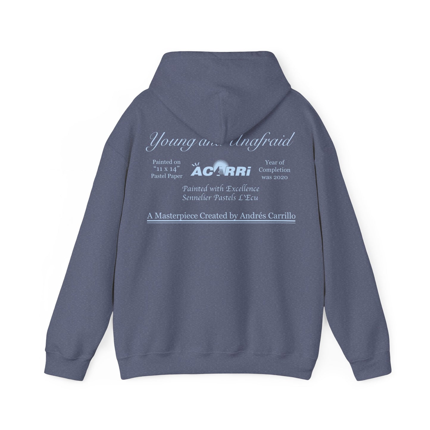 Limited Edition Walking Art "Young and Unafraid" Hoodie by Andres Carrillo
