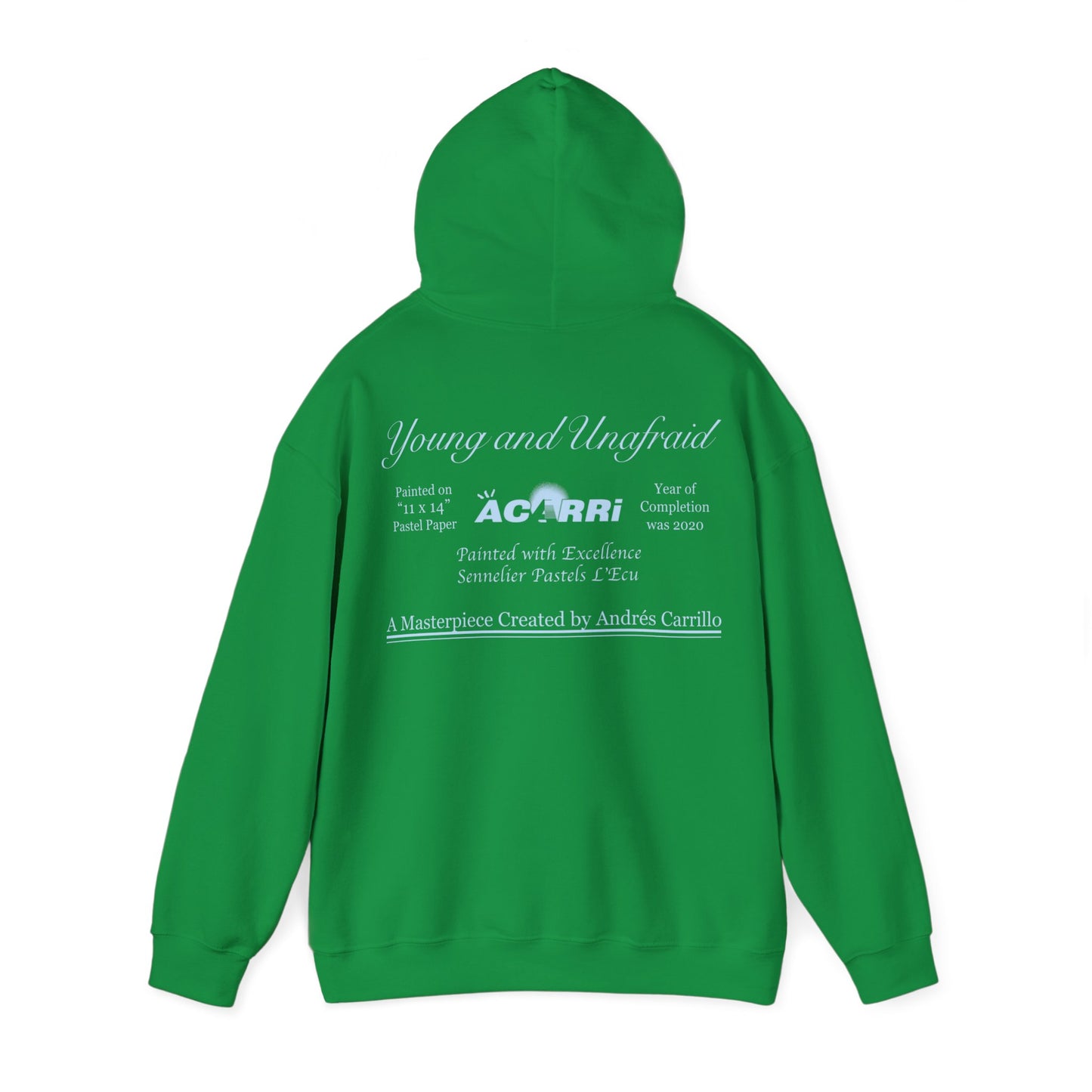 Limited Edition Walking Art "Young and Unafraid" Hoodie by Andres Carrillo