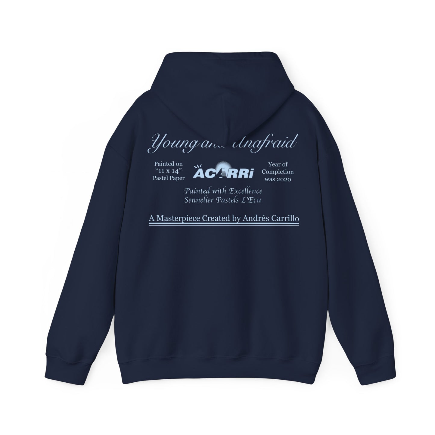Limited Edition Walking Art "Young and Unafraid" Hoodie by Andres Carrillo