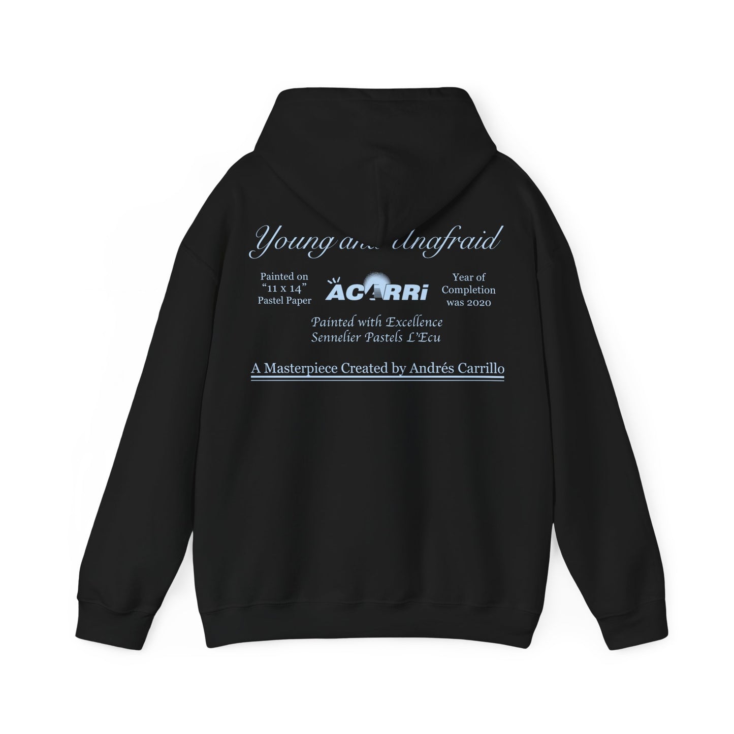 Limited Edition Walking Art "Young and Unafraid" Hoodie by Andres Carrillo