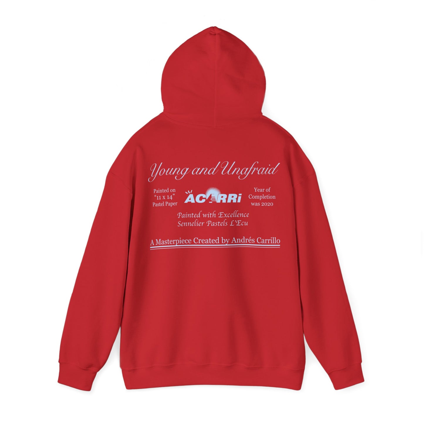 Limited Edition Walking Art "Young and Unafraid" Hoodie by Andres Carrillo