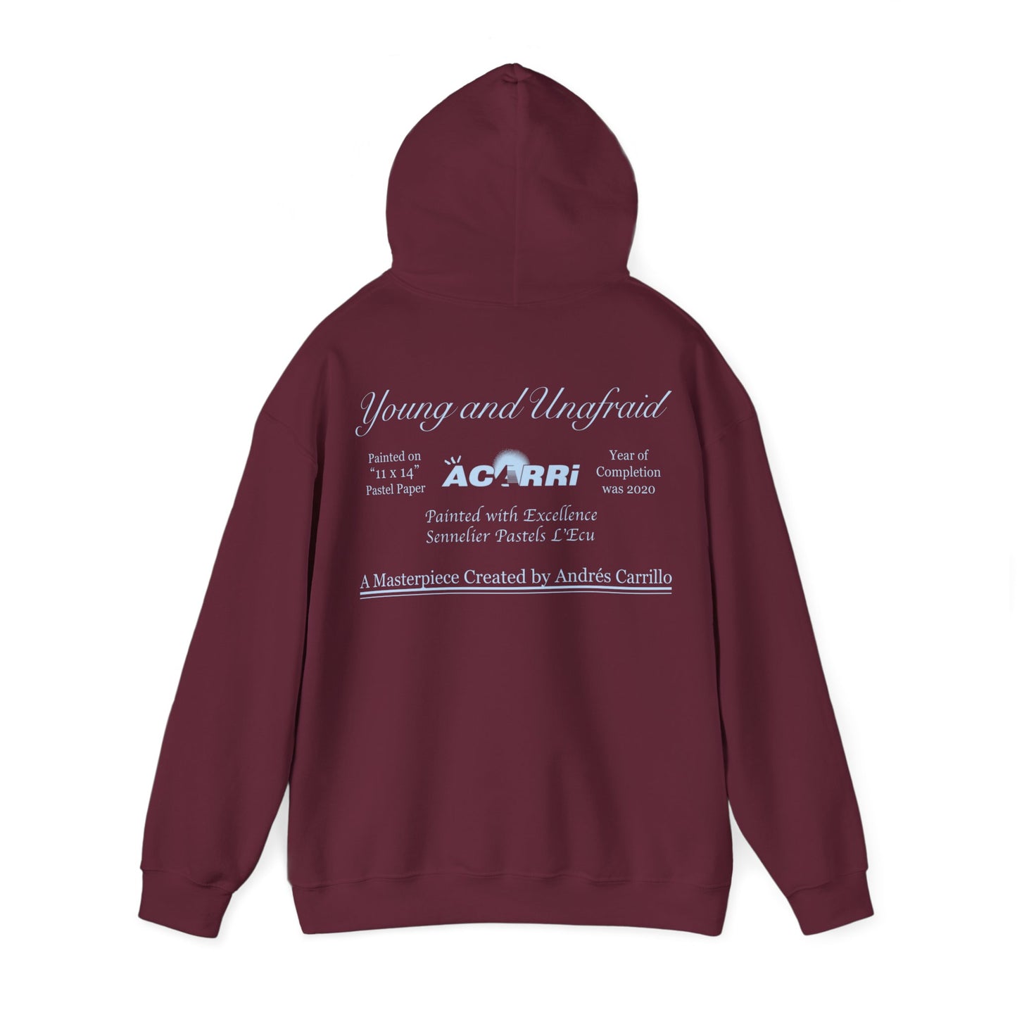 Limited Edition Walking Art "Young and Unafraid" Hoodie by Andres Carrillo
