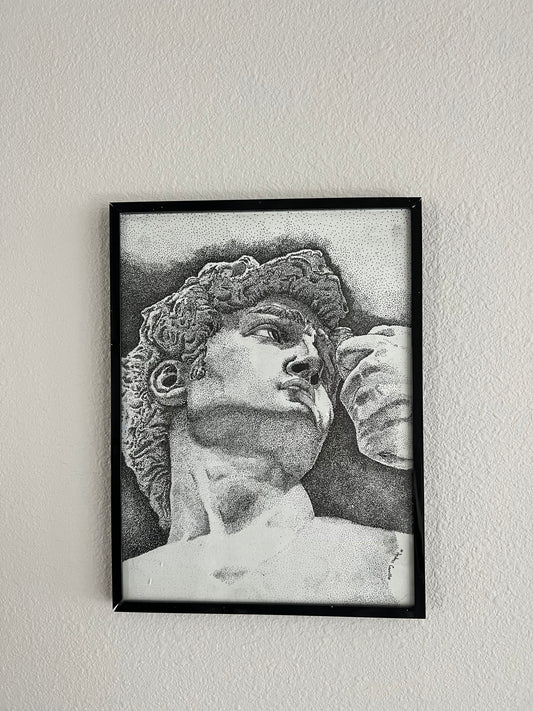 "David" Original blackball point marker POINTILLISM